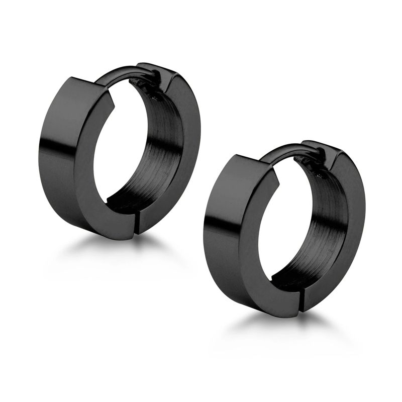 Plain Steel Huggies - Various Plated Versions